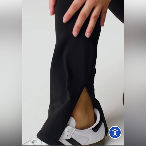 Fabletics Define PowerHold Split Hem Legging Black HighWaist- Size M, Short NWT - Picture 7 of 15